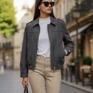 Veste zippée Cosylaine-Gris